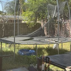 Free - old trampoline - great for chicken coop build