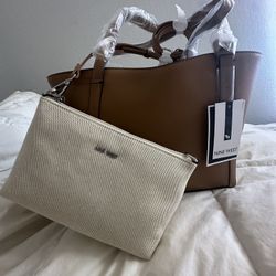 BRAND NEW - nine West Ruthie Tote & Pouch 