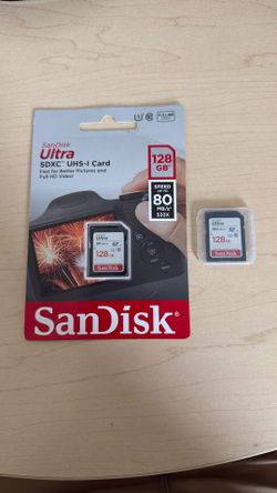 SanDisk SD 128 GB Card NEW