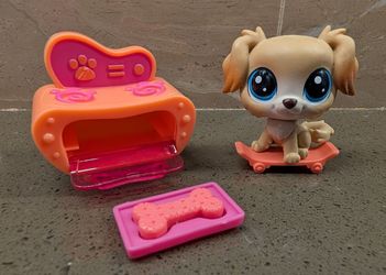 Littlest Pet Shop - Retriever - Stove - Skateboard Set - WESTSIDE