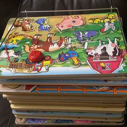 Wooden Puzzles 12 Plus Rack 