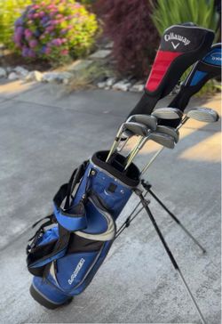 Complete Junior (8-12)/Beginner Golf Club Set with Intech Stand Bag & Cougar Irons