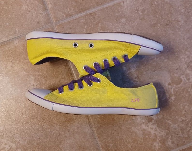 Custom LSU Converse CTAS Dainty Ox Canvas Low Wo.6 (5½Y)