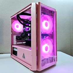 Ryzen 7 "Pink Dream" FAST Gaming & VR PC - RTX 4060, 1TB, SSD, 16GB RAM, Keyboard, Mouse!