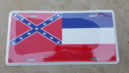 Mississippi State Flag license plate