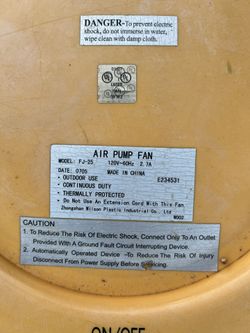 Air Pump Fan