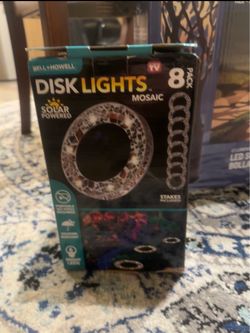Bell+Howell Mosaic Solar Disk Lights 8-Pack