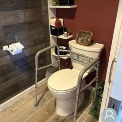 Toilet Safety Rails for Elderly - Adjustable Foldable 300 lb - Brand New