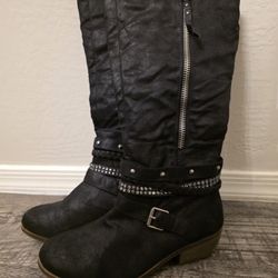Black Studded Boots