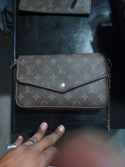 Louis Vuitton Monogram Chain Clutch Bag