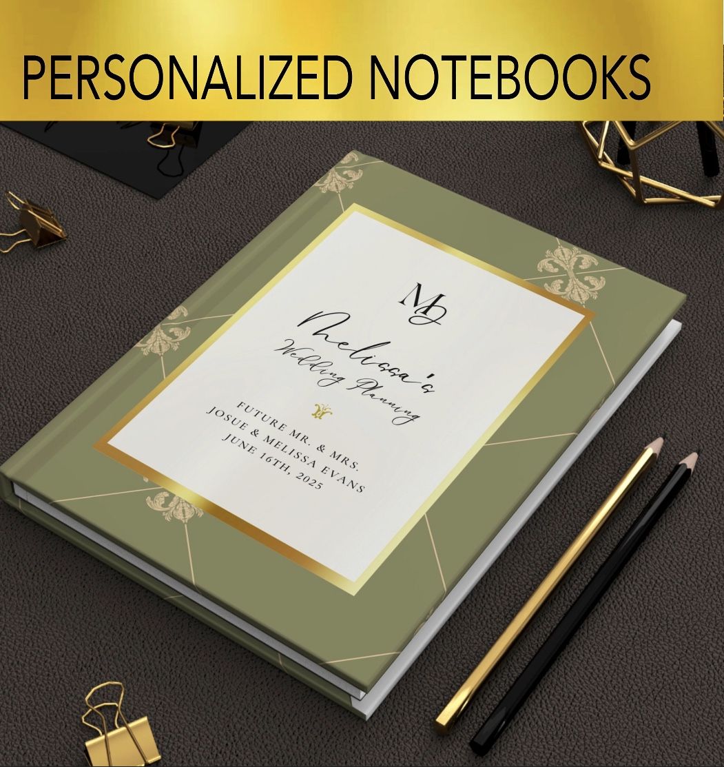 Future Mrs Wedding Journal - Hardcover Matte Personalized Cover Wedding Notebook Journal - For the Bride To Be Gift for the Big Day