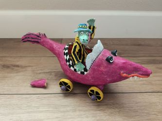 Judie Bomberger Original Sculpture "Crock Daddy" Signed (Slight Damage)