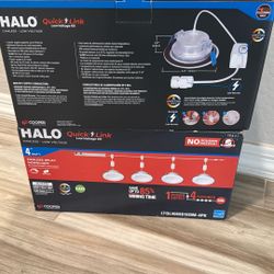 2 - Halo QuickLink 4" Canless Recessed LED Light Kit - 4 Pack - NEW!