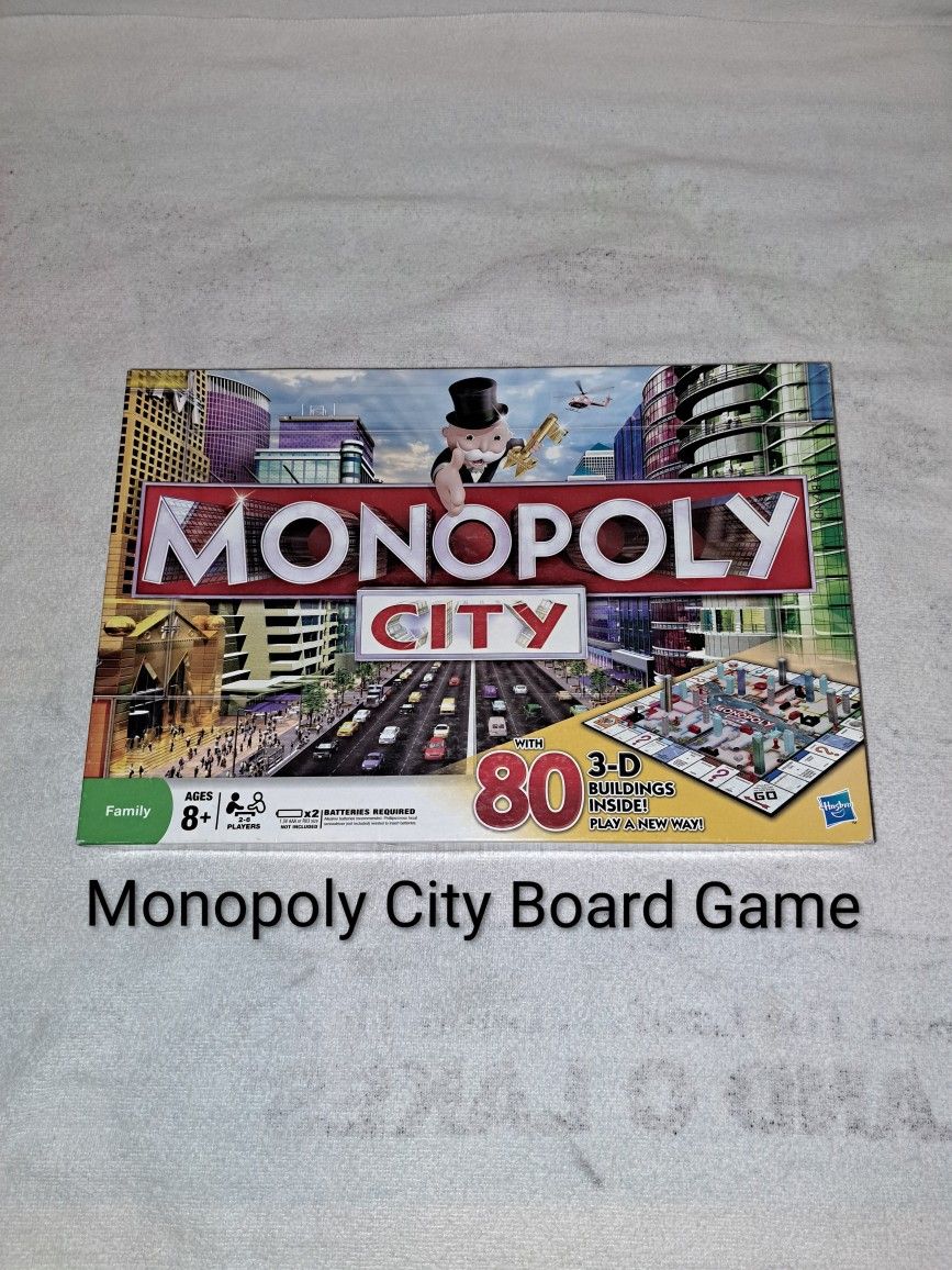 Monopoly City Edition Board Game In Excellent New Condition (Is Complete Nothing Missing)