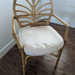 Bamboo Midcentury Chair With Cushion. 😁