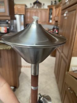Vintage PREMIUM Frontgate Tiki Torch. Stainless Steel . 8 available. NEW