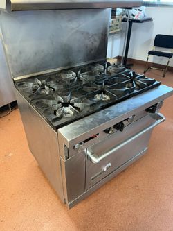 6 Burner Gas Stove Oven