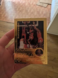 Michael Jordan Upper Deck Gold Retirement Card