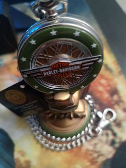 Harley Davidson Franklin Mint Military WLA 1942 Pocket Watch