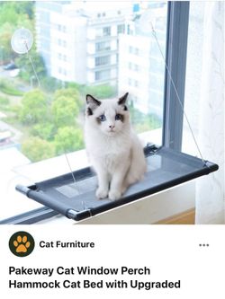 Pakeway Cat Window Perch Hammock Cat Bed with Upgraded