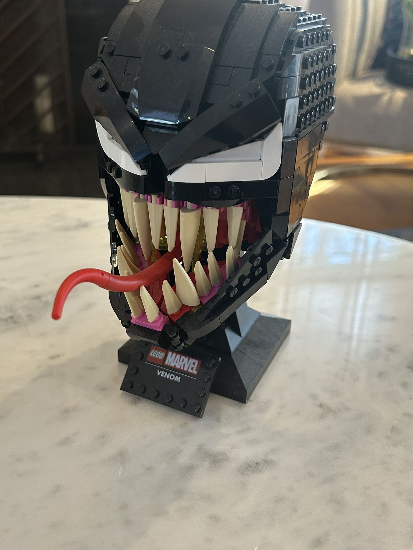 Pre-Built Venom Head Lego Set