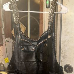 Handmade Leather Studded Dress 