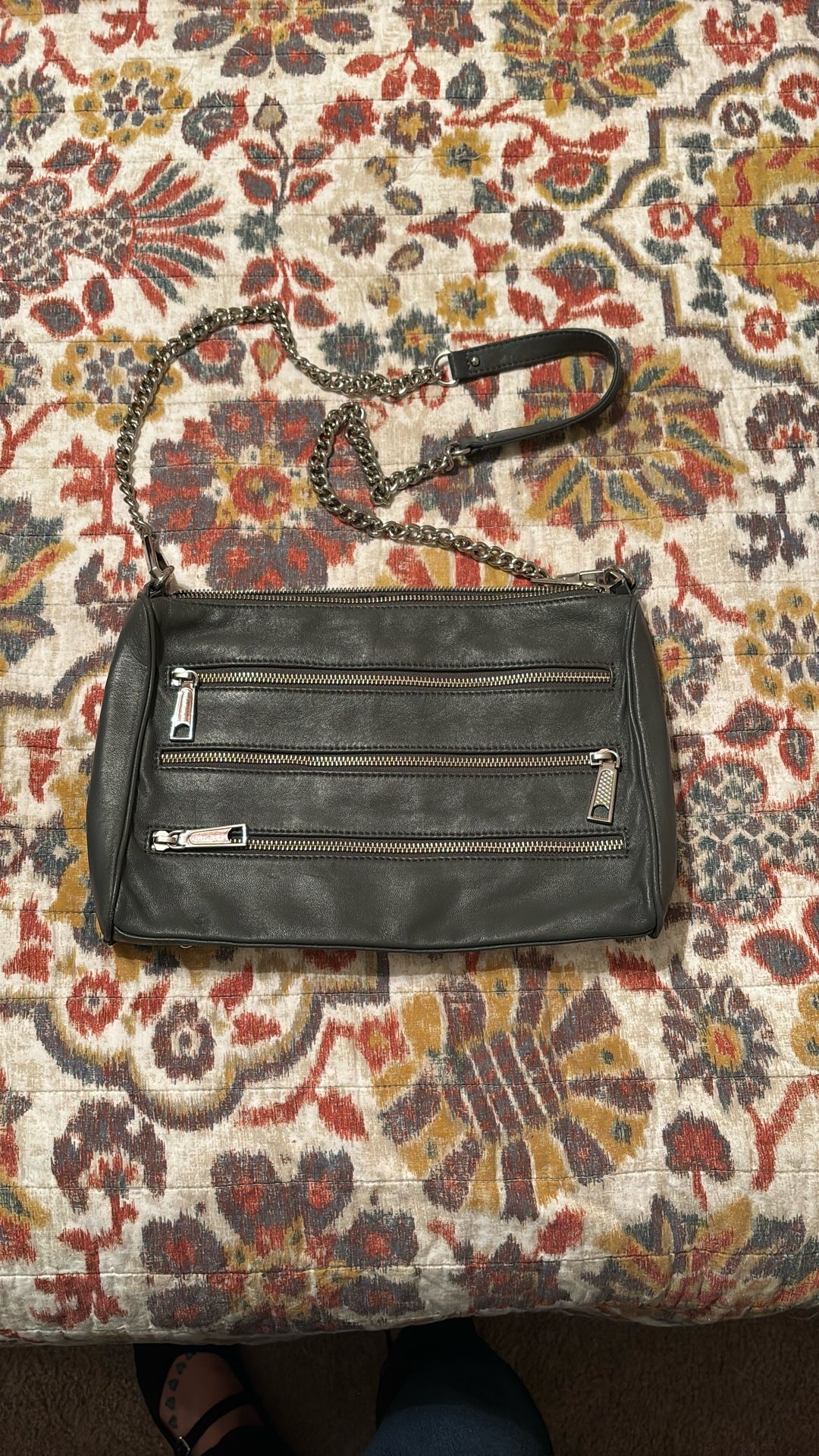 Rebecca Minkoff Gray Crossbody With Dust bag