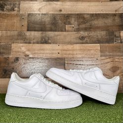 Nike Air Force 1 '07 Low Mens Size 11 White Athletic Lifestyle Shoes Sneakers
