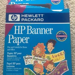 NEW HP Banner Paper Sheets C1820A - 6 stacks - 20 sheets + 10 sheets- 110 sheets