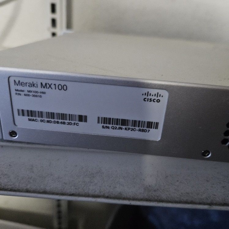 Cisco Meraki Mx100