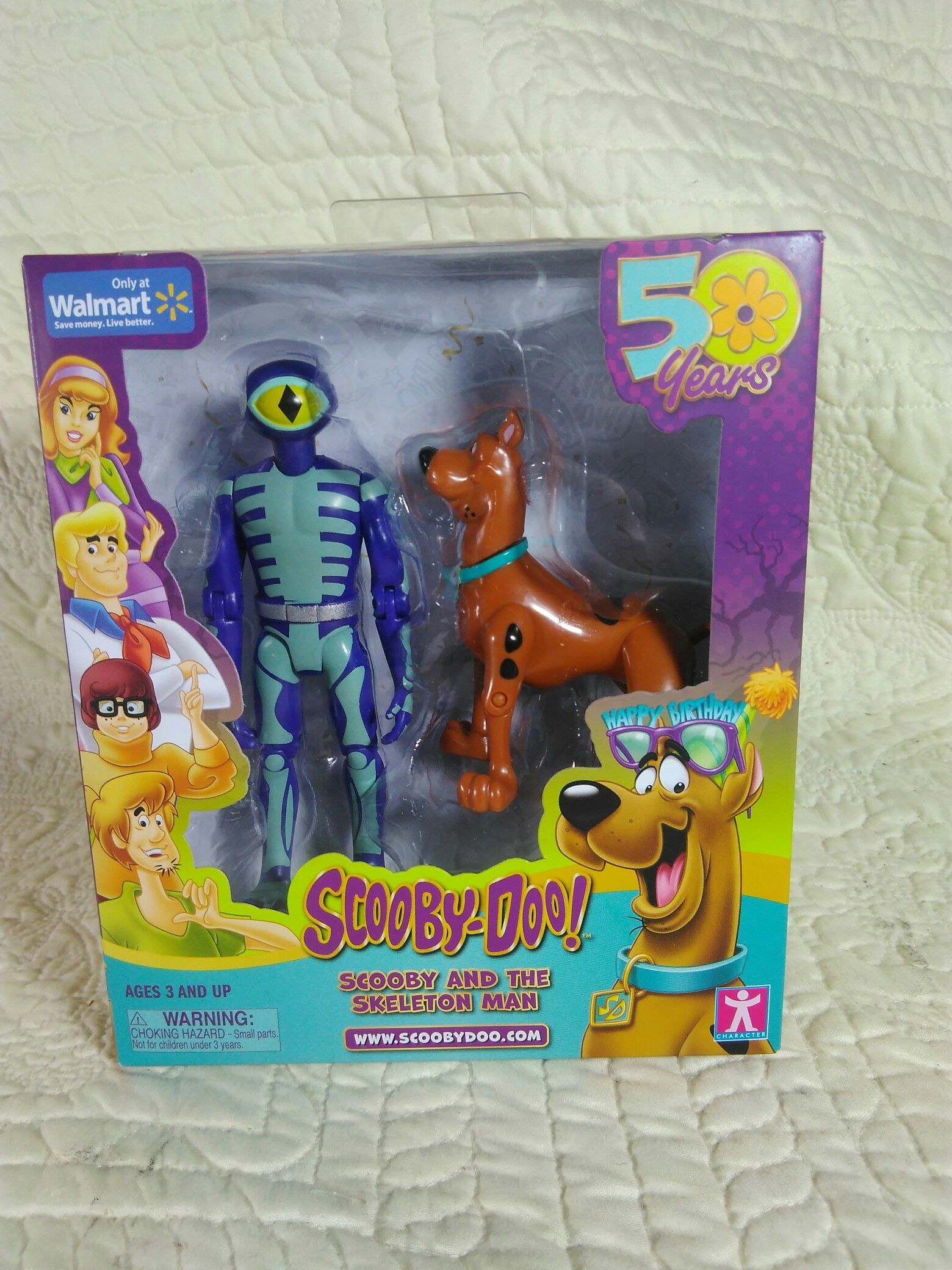 Scooby-Doo Scooby and The Skeleton Man Action Figure Set 50-Years FREE SHIPPING