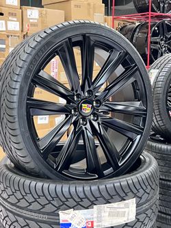 26x10 Oem Cadillac  Escalade model  V model wheel 6x139mm GM wheel  Fits Chevy or gmc caps availability   $1395 wheel exchange only  Buy 1695   Wheel 