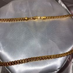 Womens Sexy Snake Chain 18k Gold 24in 