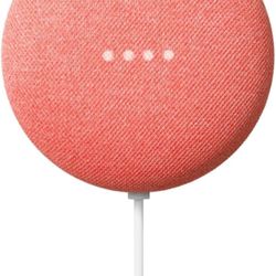 Google Nest Mini 2nd Gen - Wireless Bluetooth (coral) Single speaker, model name MNI2ND01