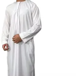 Thobe Jubba Men's design Emirati Dishdash High Quality White