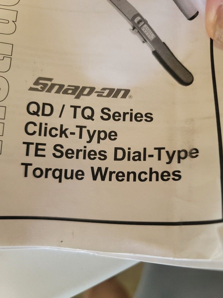 1/4" Snap-On click type torque wrench