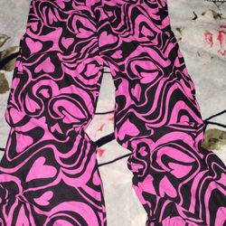 Pink And Black Hot Pants XL
