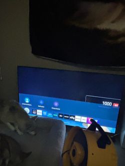 60 inch Samsung tv with stands and remote