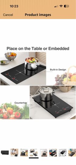Double Induction Cooktop