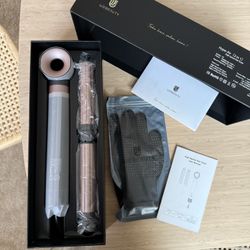 Webeauty Curling Iron Hair Dryer Auto Air Wand 1 1/4 Inch Automatic Ionic Black
