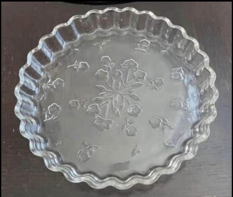 Quiche Pan Anchor Hocking Savanna -Bake-Dish-Clear Glass Baking Tray 10” must pick up