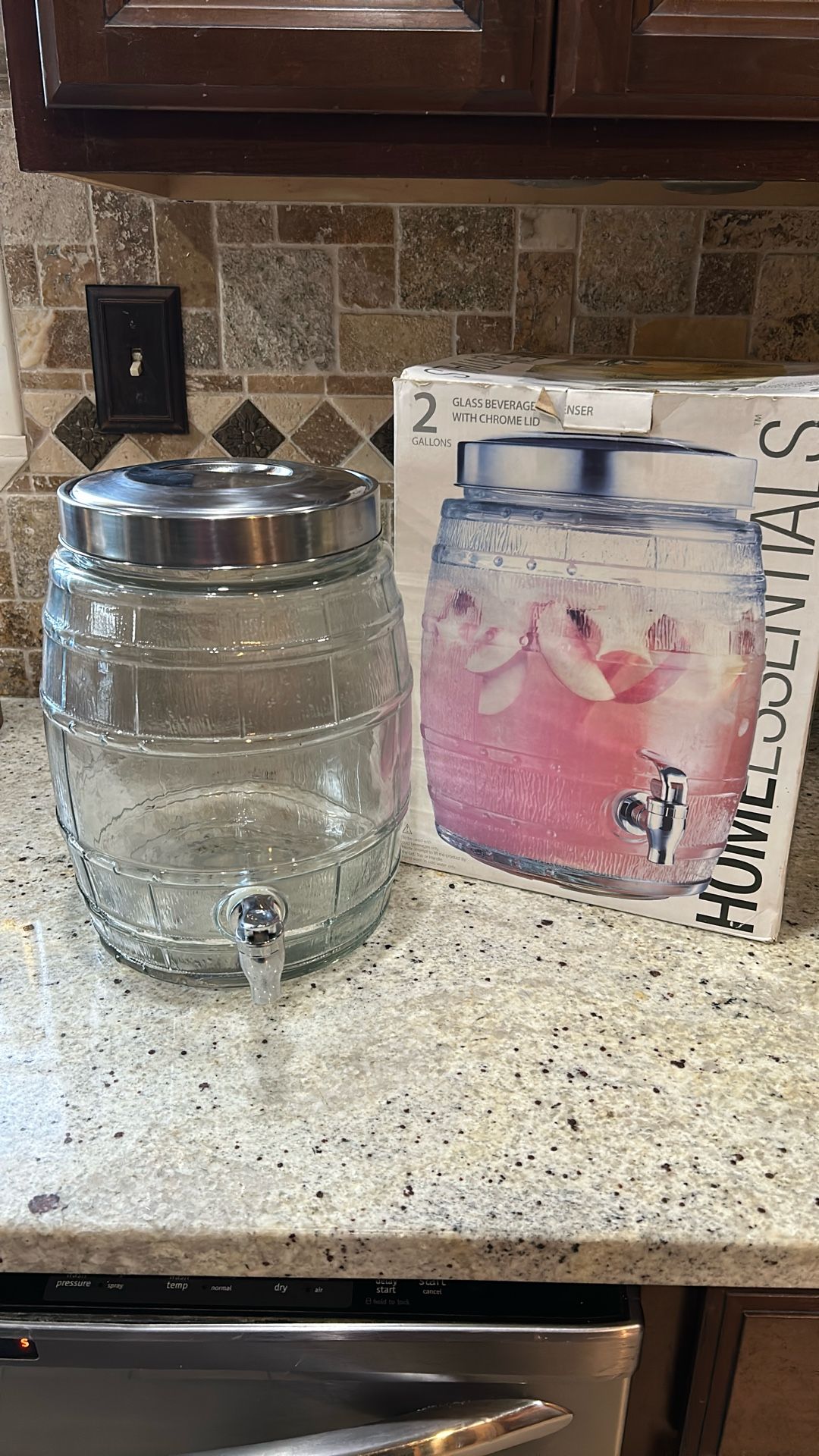 Glass Beverage Dispenser