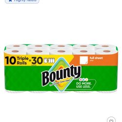 Bounty Paper Towels 10 Triple Rolls
