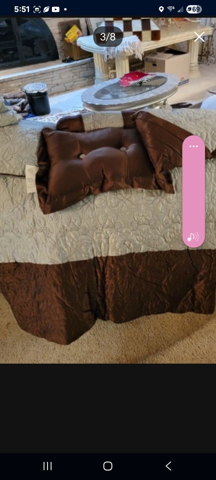 LUXURIOUS SATIN QUEEN COMFORTER SET