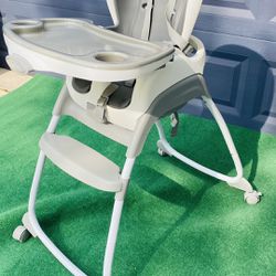 High Chair. Converts to Booster. All Parts Removable For Easy Cleaning 