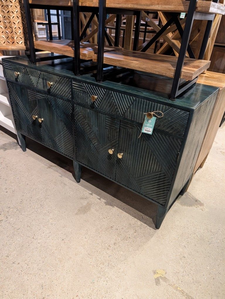 Mango Wood Two Drawer Four Door Cabinet