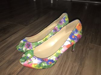 Floral high heels