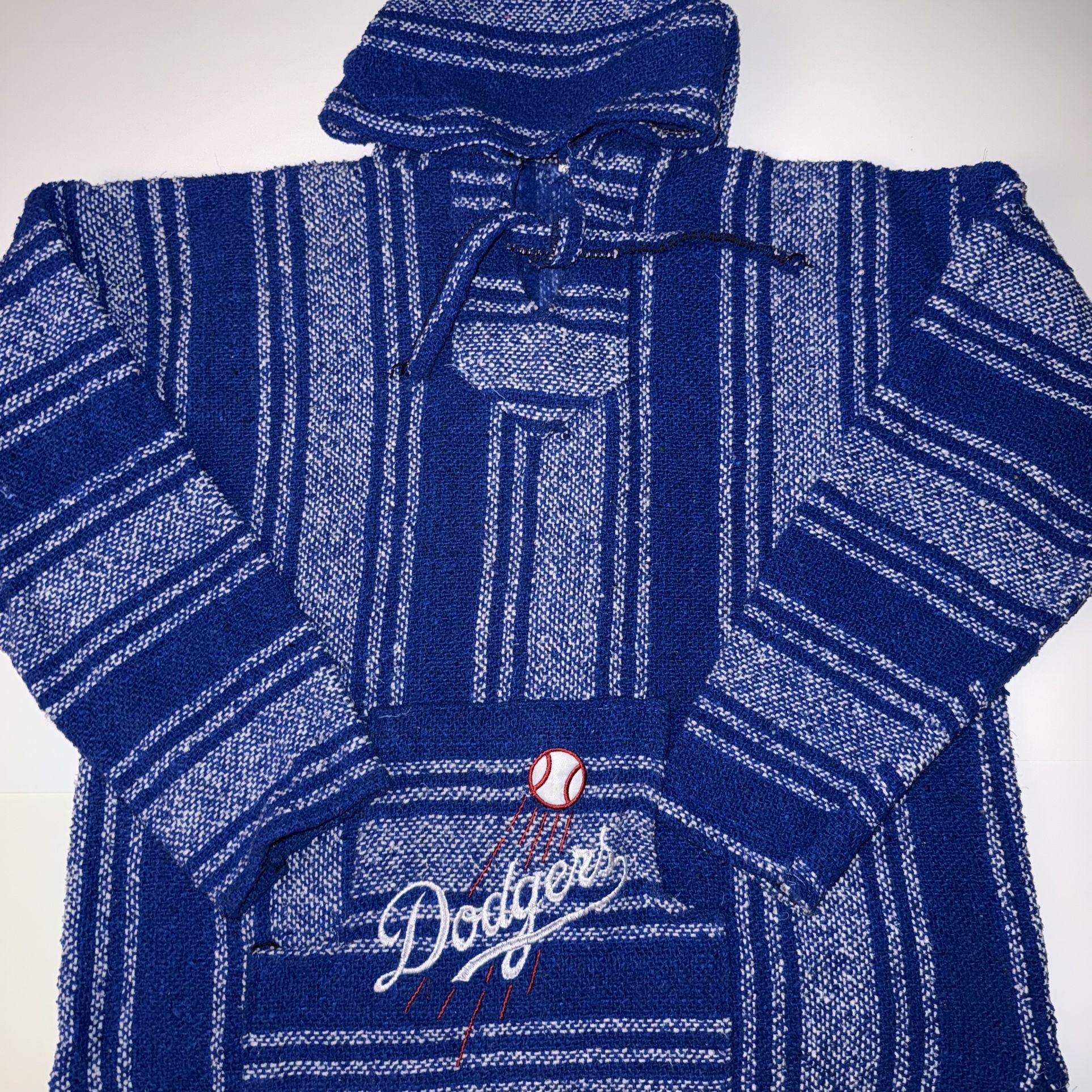 Dodgers Baseball Los Angeles Dodgers  MLB Baja Hoodie Pullover Drug Rug Sweater Mexico Surfer Mexican Poncho/ Dallas Cowboys NFL Football/ Chicago Bea