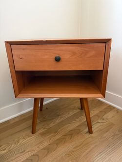 Mid-century modern matching nightstands set of two
