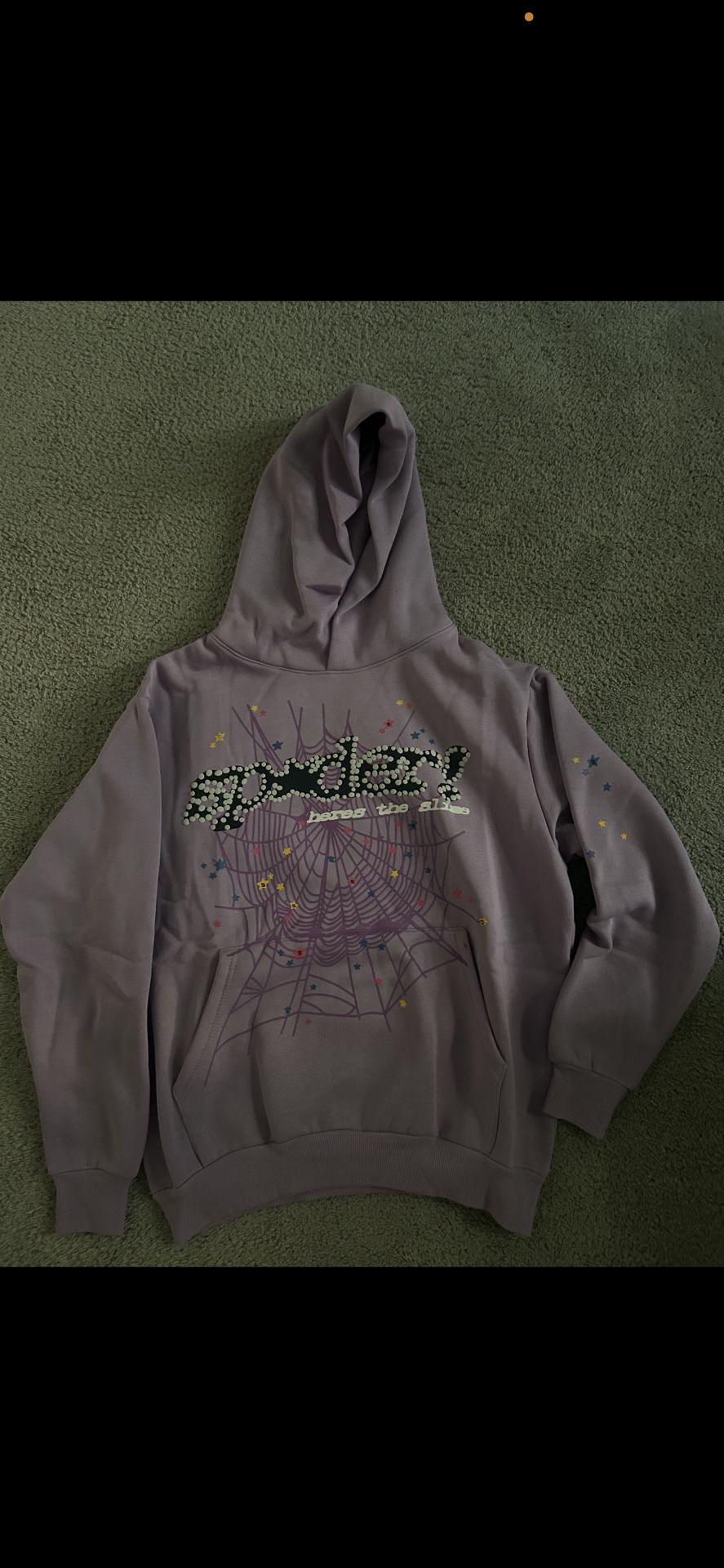Sp5der Acai Hoodie Purple